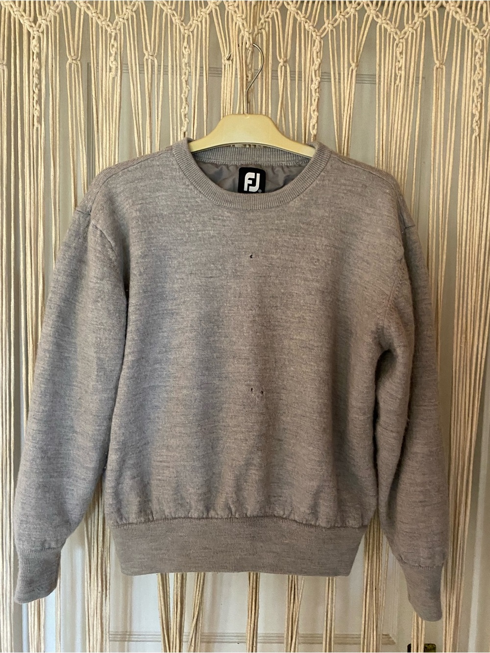 FootJoy  Light Gray Crewneck Sweater junior XL